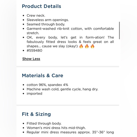 Fitted Sleeveless Rib-Knit Mini Dress size 2X - Picture 10 of 11